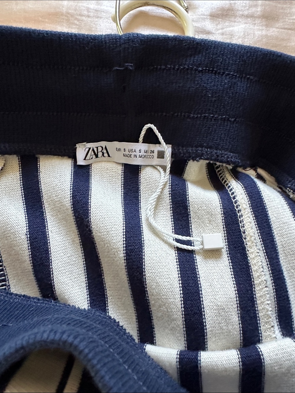 Zara Women's Black and White Striped Maxi Skirt sz Small  Brand New Never - Picture 3 of 3